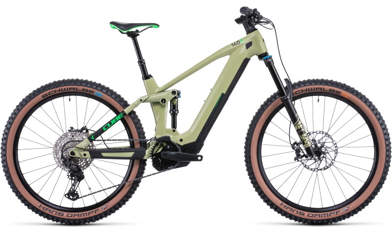 Cube Stereo Hybrid 140 HPC SL 625 27.5 2022 in der Farbe green'n'flashgreen