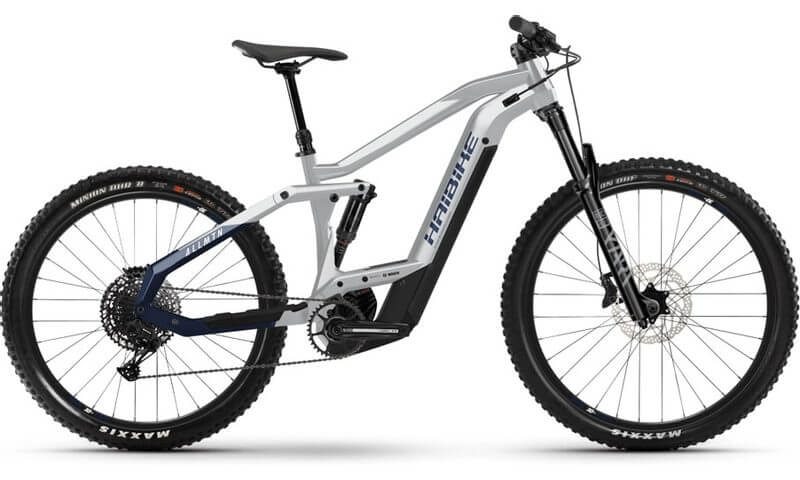 Haibike AllMtn 3 2021 in der Farbe sparkling white / blue