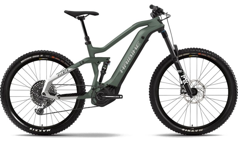 Haibike AllMtn 6 2021 in der Farbe bamboo green / cool grey matte