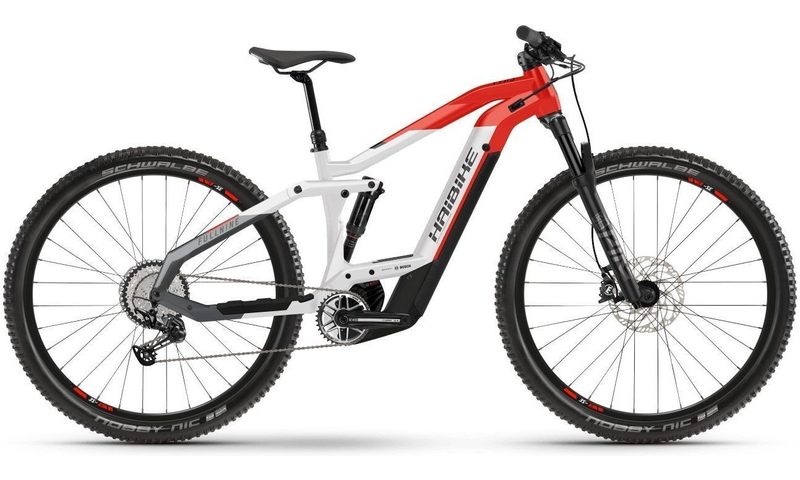 Haibike FullNine 9 2021 in der Farbe cool grey / red