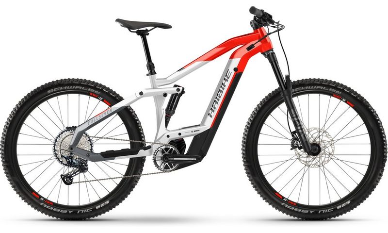 Haibike FullSeven 9 2021 in der Farbe cool grey / red