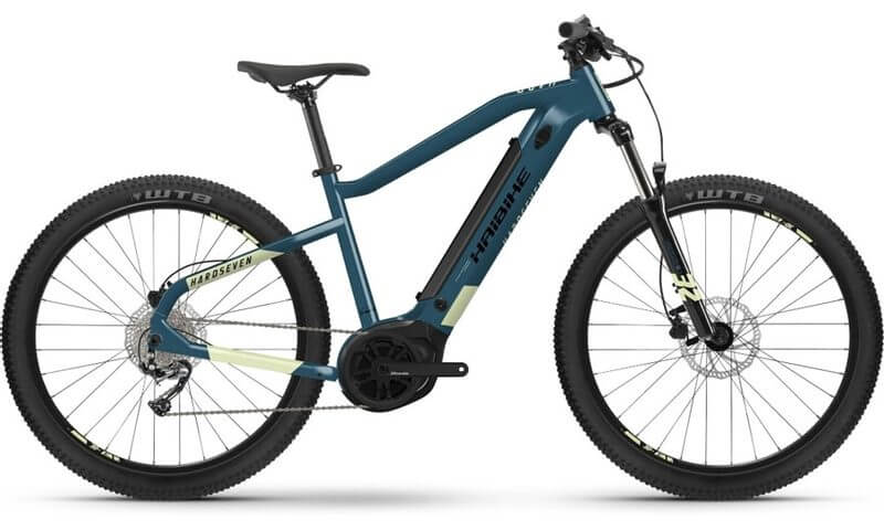 Haibike HardSeven 5 2022 in der Farbe blue / canary
