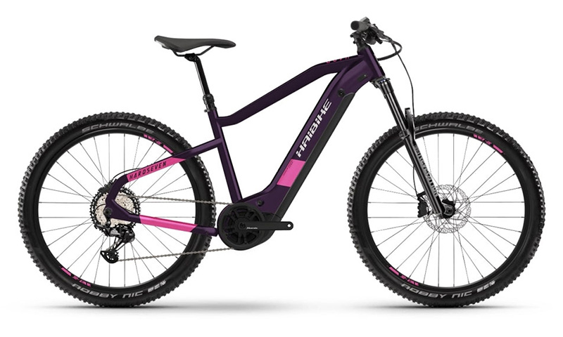 Haibike HardSeven 8 2021 in der Farbe indigo / razzmatazz