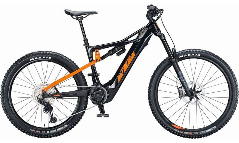 KTM Macina Prowler Master 2021 in der Farbe metalliic black (orange)