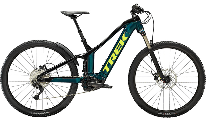 Trek Powerfly FS 4 2022 in der Farbe dark aquatic / trek black