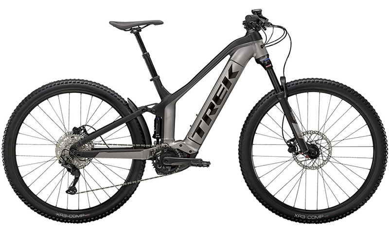 Trek Powerfly FS 4 2022 in der Farbe gunmetal / matte black