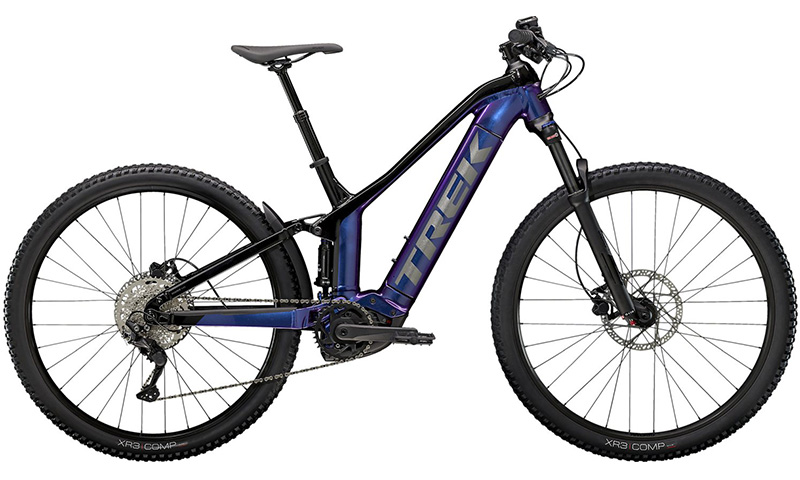 Trek Powerfly FS 4 2022 in der Farbe purple flip / trek black