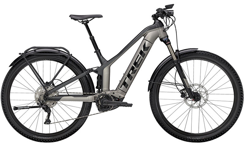 Trek Powerfly FS 4 EQ 2022 in der Farbe gunmetal / matte black