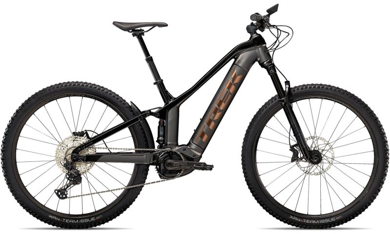Trek Powerfly FS 7 2022 in der Farbe matte dnister black / gloss trek black