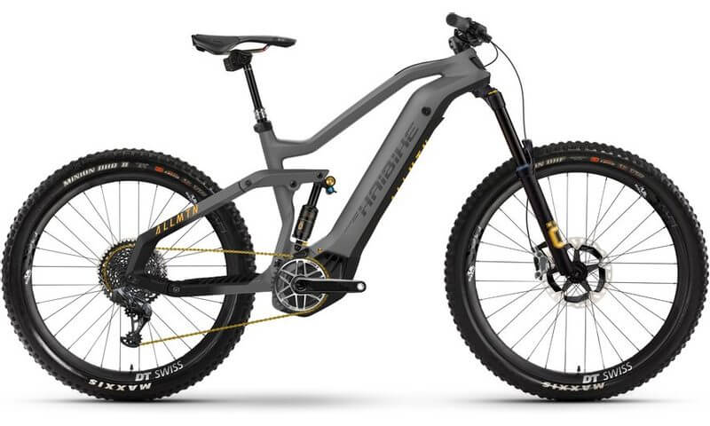 Haibike AllMtn SE 2021 in der Farbe titan / black / yellow matte