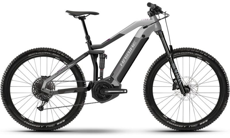 Haibike FullSeven 7 2021 in der Farbe platin / anthracite