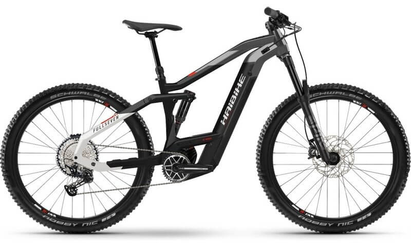 Haibike FullSeven 9 2021 in der Farbe black / titan / white