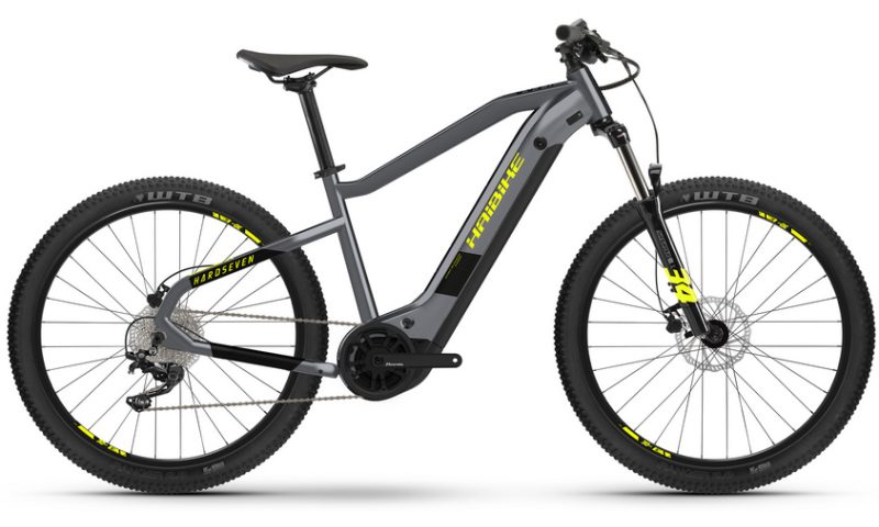 Haibike HardSeven 6 2022 in der Farbe grey / black / yellow - gloss
