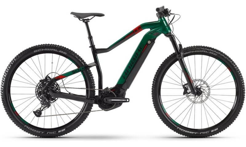 Haibike SDURO HardNine 8.0 2020 in der Farbe schwarz / grün / rot