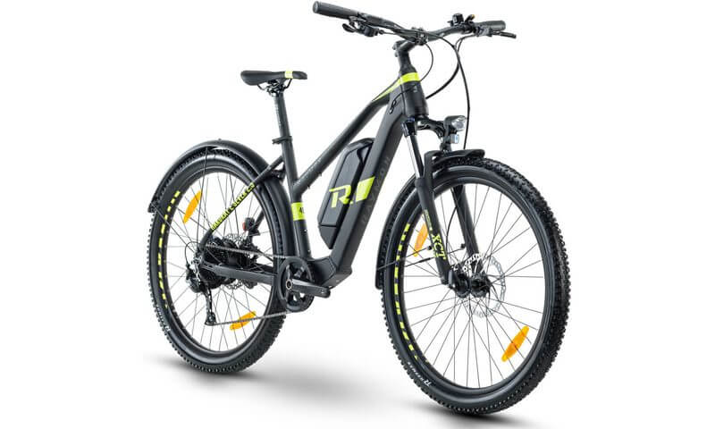 R Raymon HardRay E-Seven 2.5 Street - Trapez 2021 in der Farbe black / lime